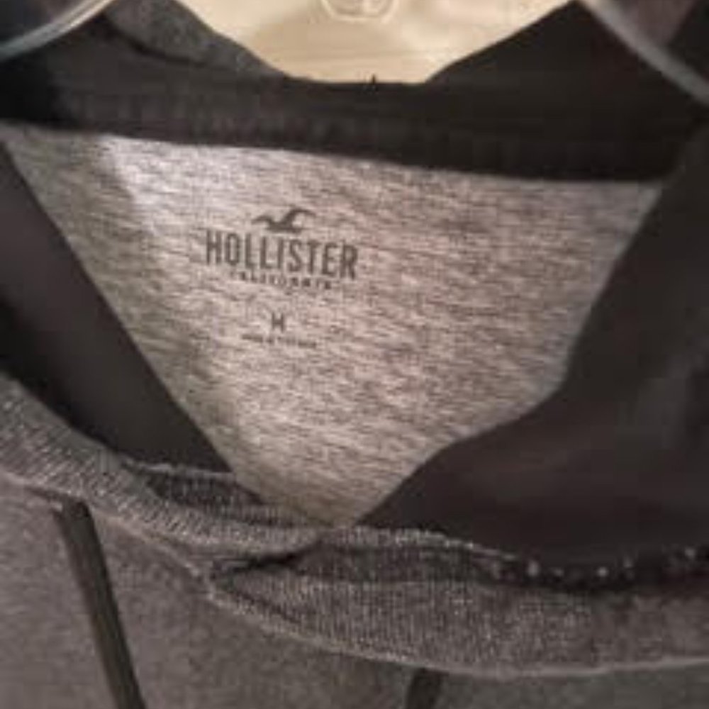 Hoodie T-shirt Hollister GRAY Size Medium